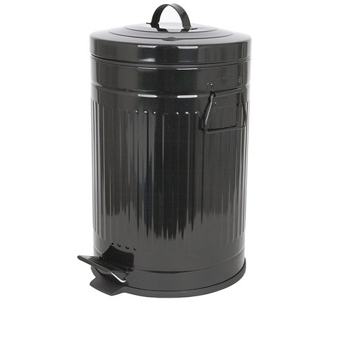 기프트캔 무소음 칼라 폐달 댐퍼기능 휴지통 20L, 블랙, 1개