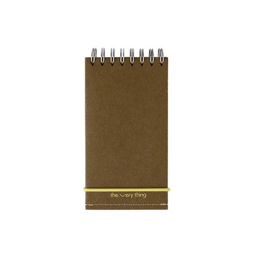 소소문구 더 베리띵 노트 핸디 130mm x 70mm, brown, 1개