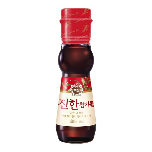 백설 진한참기름 병, 80ml, 1개