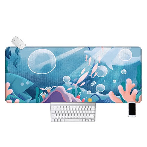 네추럴 마우스장패드 30 x 80 x 0.3 cm, TYPE4, 1개