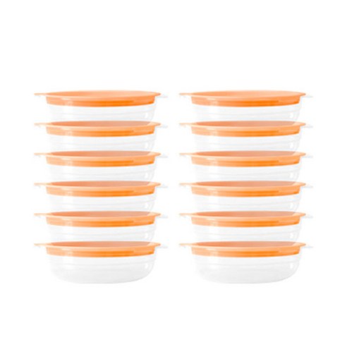 토마톰스 냉동밥 전자레인지 뚜껑 용기, 24개, 450ml