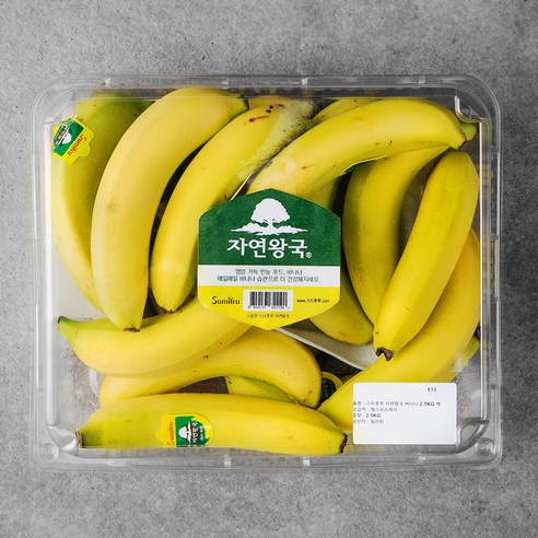 스미후루 자연왕국 바나나, 2.5kg, 1팩