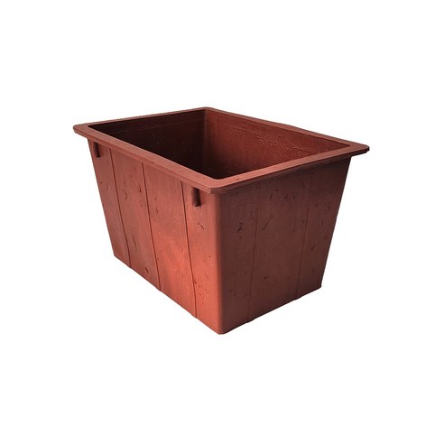 멀티아이 사각고무 화분, 빨강