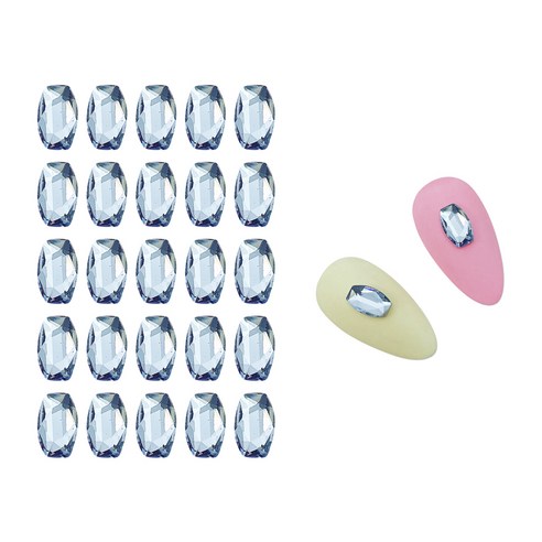 메이브라운 대용량 임페리얼사각 네일파츠 5x8mm 50p, 유니크블루, 1개