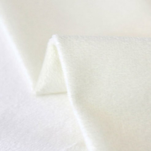 디엠텍스타일 극세사 무지 원단 2mm, 베이비옐로우