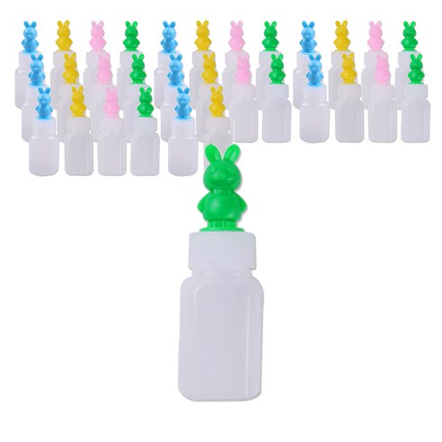 PE 불투명 말랑이 긴마개 토끼 투약병 랜덤발송 20ml, 100개