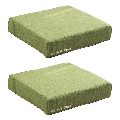 마켓플랜 고밀도 스펀지 방석 사각 8cm 2p