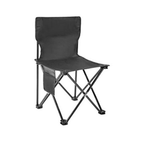 스타 감성 캠핑 접이식 의자 size 2, 블랙, 1개