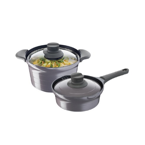 테팔 고메 인덕션 티타늄코팅 냄비세트 2개, 국냄비 24cm + 라면냄비 20cm, 1세트