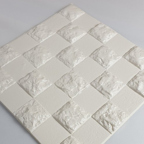 꾸미 접착식 폼타일 29 x 29 cm CT-02, 아이보리, 30개