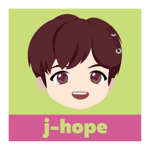 아이러브페인팅 TinyTAN DIY PAINTING 25 x 25 cm, j-hope