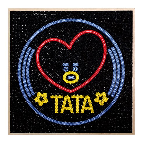 아이러브페인팅 BT21 DIY CUBIC PAINTING_WAPPEN 25 x 25 cm, TATA, 1개