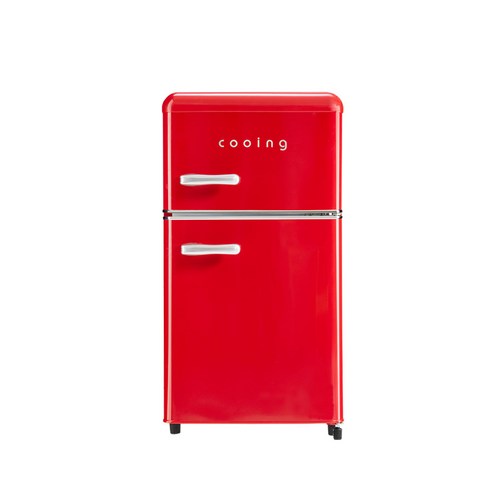 쿠잉 스타일리쉬 레트로 에디션 냉장고 80L 방문설치, REF-D85R