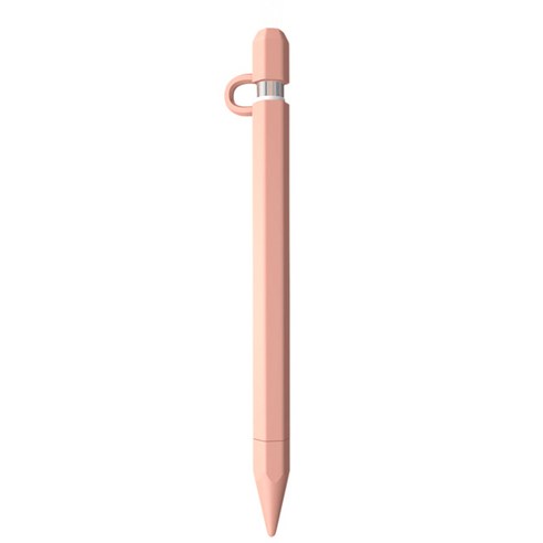 아이엠판다 애플펜슬 1세대 일체형 펜촉 실리콘 케이스, 핑크, 1개