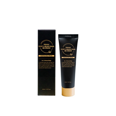 PEKAH 리버스 블랙 스네일 비비크림 30ml, 네추럴 베이지, 1개