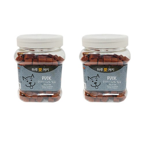하루애 져키, 오리고기맛, 400g, 2개