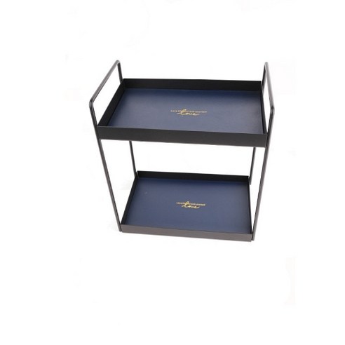 블루모던 악세사리 화장품 정리함 직사각형 25cm, 블랙
