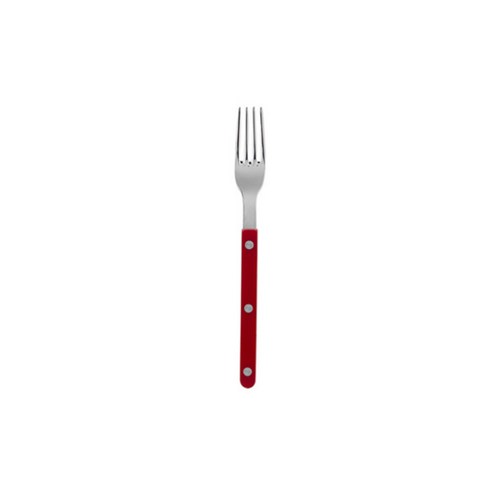 사브르 비스트로 샤이니 디너포크 21cm, 버건디, 4개