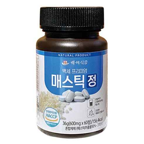 백세식품 매스틱정 프리미엄, 36g, 1개