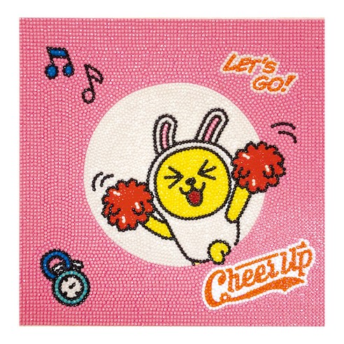 아이러브페인팅 카카오프렌즈 DIY 보석십자수 큐빅 페인팅, 화이팅 무지, 1세트