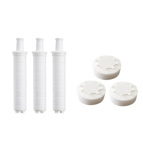 청호나이스 정수 샤워기 필터 리필 바디용 3p + 헤드용 3p 세트, 1세트