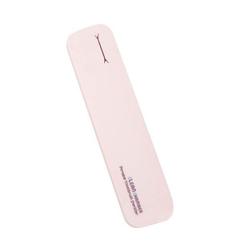 크린챔버 휴대용 UV LED BAT USB 충전 라운드 칫솔살균기 DK-900, 핑크 + 화이트