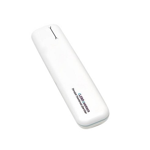 크린챔버 휴대용 UV LED BAT USB 충전 라운드 칫솔살균기 DK-800, 화이트 + 블루