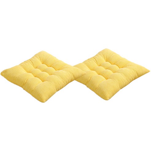 레라티 골덴 쿠션빵빵 방석 2p, 옐로우