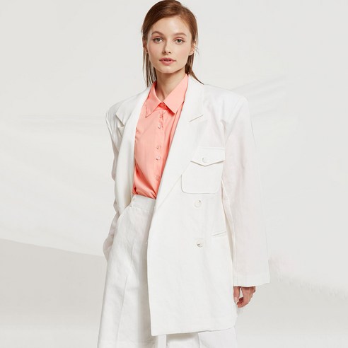 스토레츠 여성용 Marissa Linen Oversized Jacket