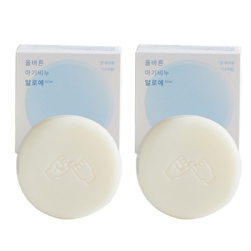 동구밭 유아용 비누 알로에, 100g, 2개