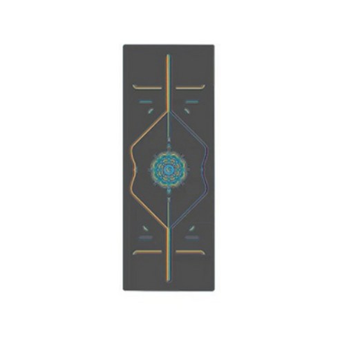 프랑온드 미끄럼방지 요가매트, 그레이, 1개