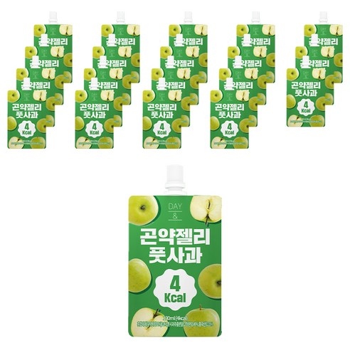 참앤들황토농원 데이앤 풋사과 곤약젤리 20개입, 1.3L, 1개