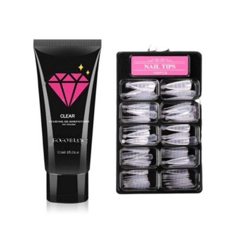 고고블랑 네일연장 폴리젤 60ml 세트, 폴리젤 누드핑크 +..., 1세트