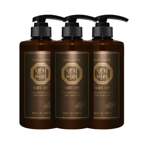 댕기머리 뉴골드 샴푸, 500ml, 3개