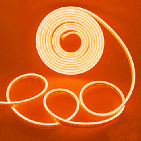 LED 네온 아트 플렉스 줄조명 6mm x 5m 12V, 오렌지, 1개