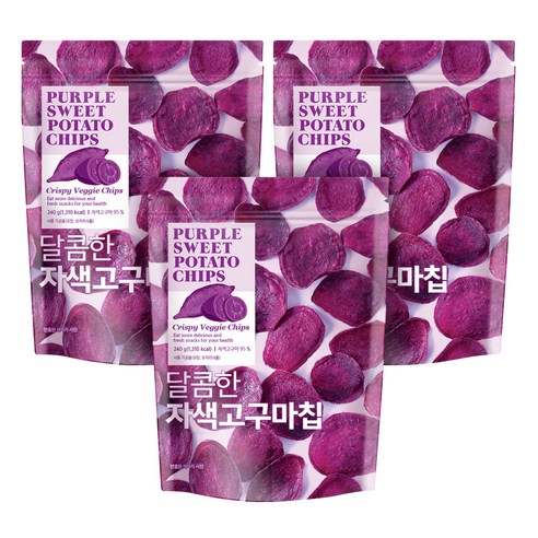 자색고구마칩, 240g, 3개