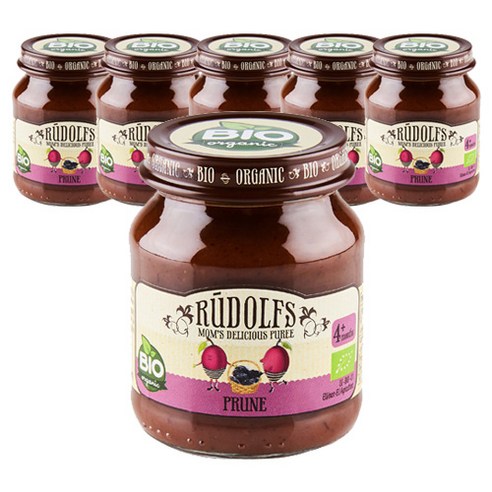 루돌프 유기농 퓨레 120g, 푸룬맛, 6개