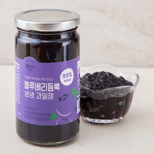 복음자리 블루베리 듬뿍 생생 과일잼, 470g, 1개