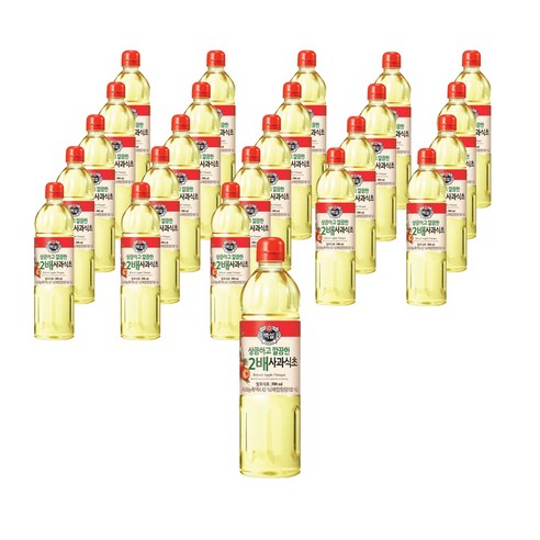 백설 상큼하고 깔끔한 2배사과식초, 500ml, 24개