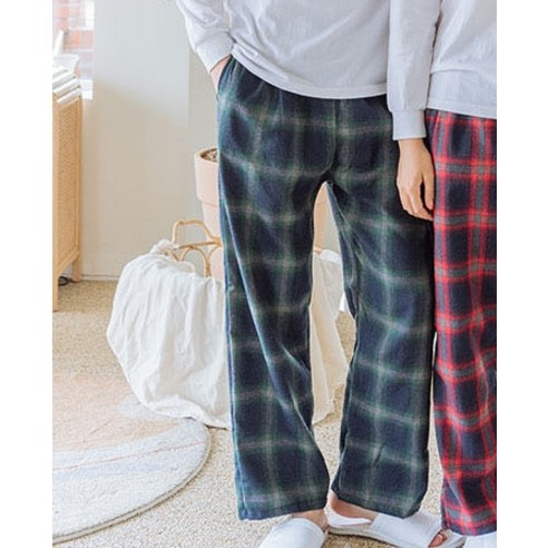 도씨 남성용 면기모 파자마 잠옷 바지
