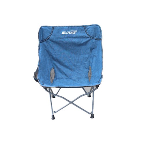 루야스 접이식 낚시 숏바디 캠핑의자, 블루, 1개