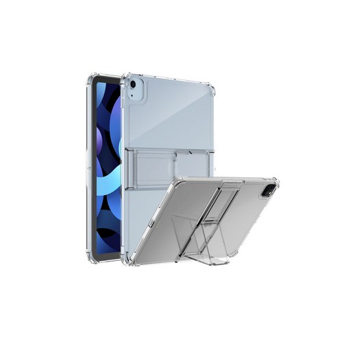 아라리 태블릿PC 마하스탠드 펜수납 거치대 케이스 + 종이질감 보호필름, 투명