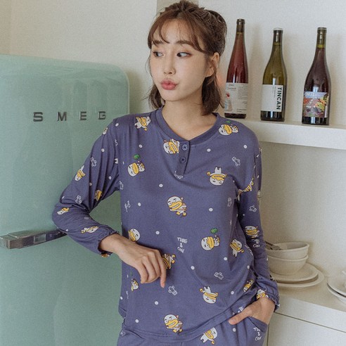 커플용 피치기모 카카오프렌즈 잠옷 상하세트