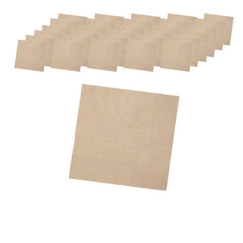 냅킨코리아 칵테일 무지 냅킨 6000p, 갈색, 1개, 6000개