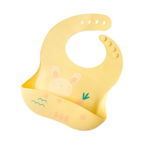 스타빈 큐트캐릭터 실리콘 턱받이, 당근토끼, 1개, 1개입