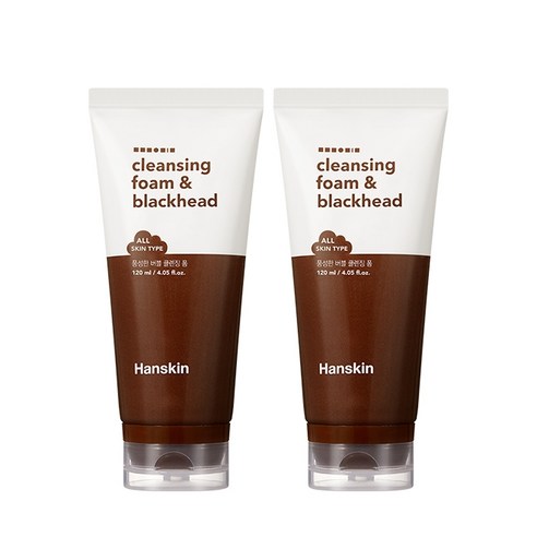 한스킨 클렌징폼 & 블랙헤드, 120ml, 2개