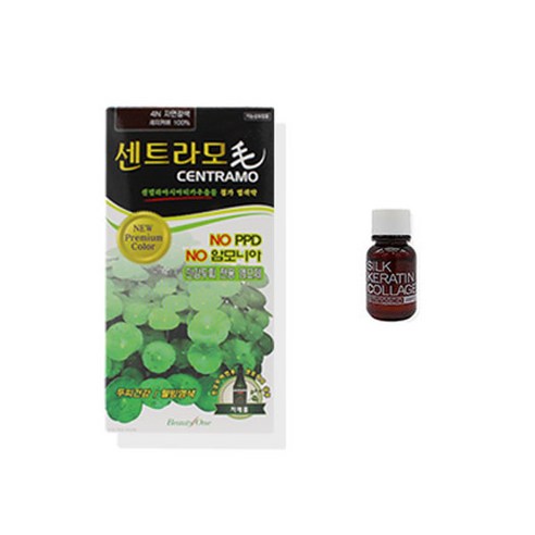 뷰티원 염색제 프리미엄 센트라모 코팅 칼라크림 120g + 앰플 세트, 자연갈색, 1세트