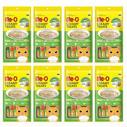 MeO 크리미 고양이 간식 15g x 5p, 8개, 마구로