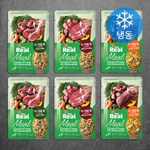 하림펫푸드 전연령 강아지 더리얼 밀 그레인프리 화식사료 양고기 + 오리고기 + 돼지고기 세트, 1세트
