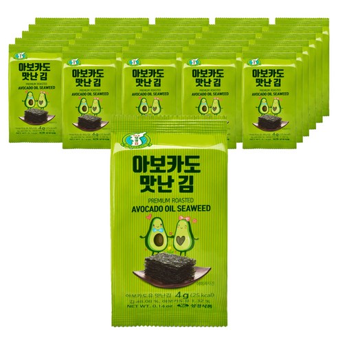 지도표성경 아보카도 맛난 김, 30개, 4g